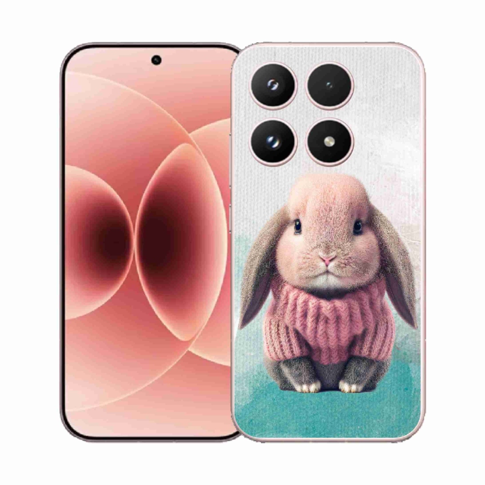 Gélový kryt mmCase na Xiaomi 17 - zajačik vo svetri