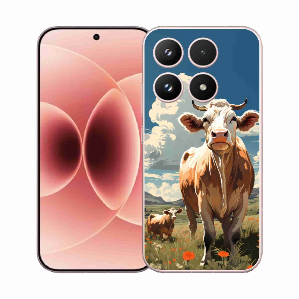 Gélový kryt mmCase na Xiaomi 17 - kravy na lúke