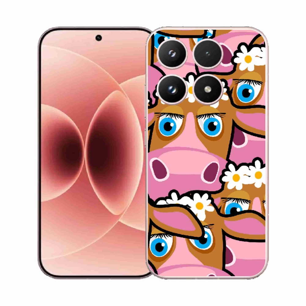 Gélový kryt mmCase na Xiaomi 17 - kreslené kravičky