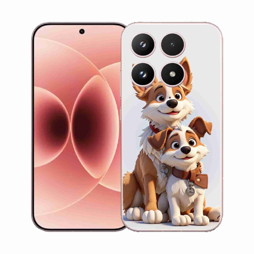 Gélový kryt mmCase na Xiaomi 17 - kreslenie psy