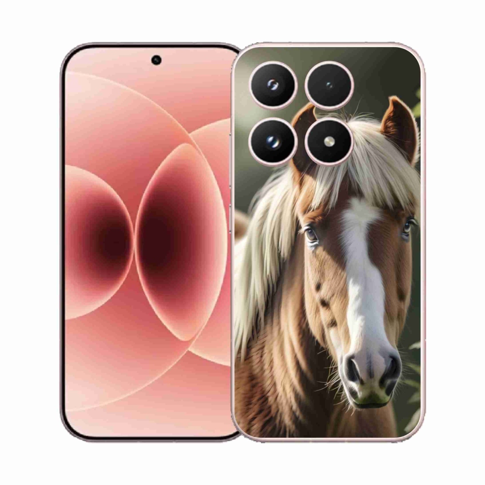 Gélový kryt mmCase na Xiaomi 17 - kôň so svetlou hrivou
