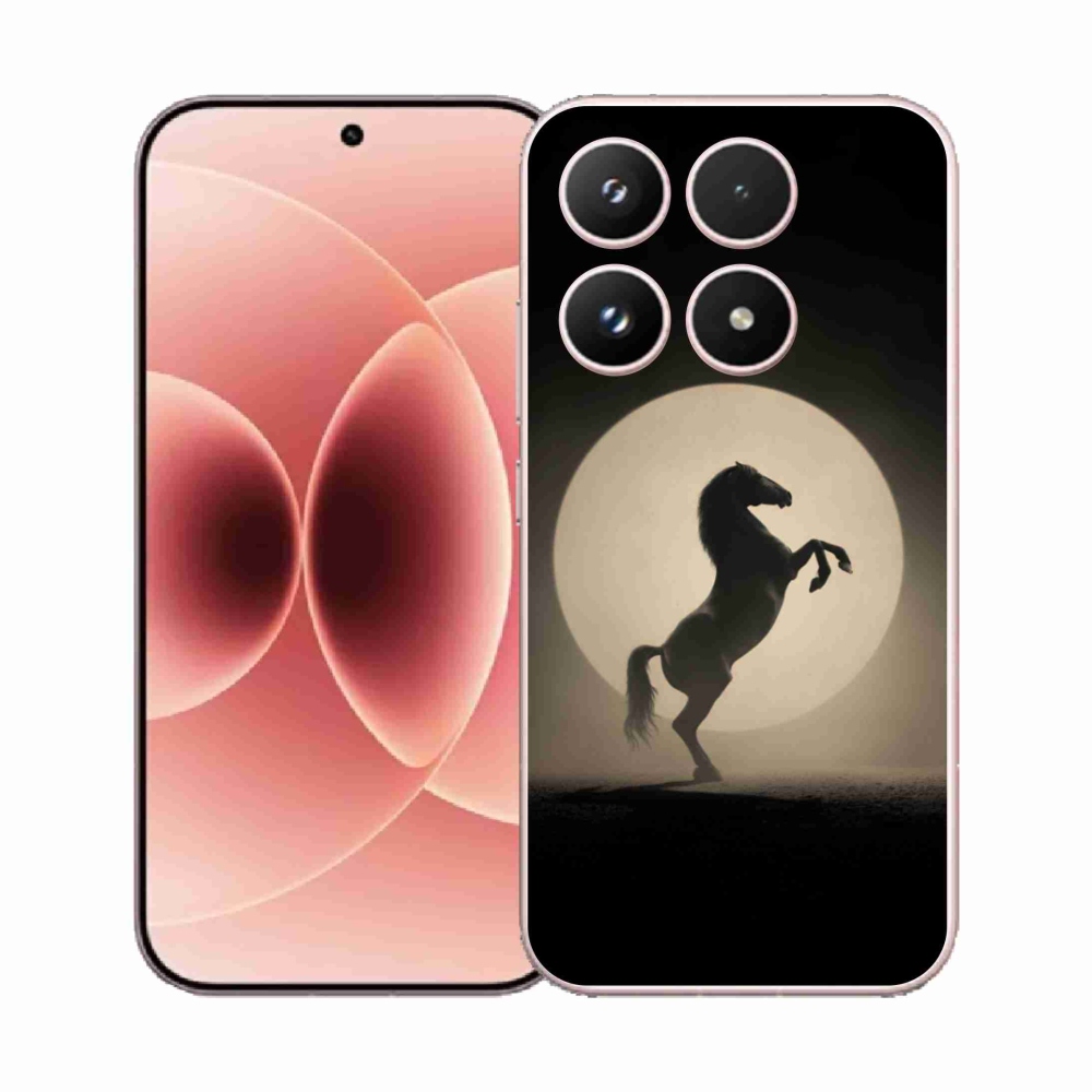 Gélový kryt mmCase na Xiaomi 17 - kôň v siluete