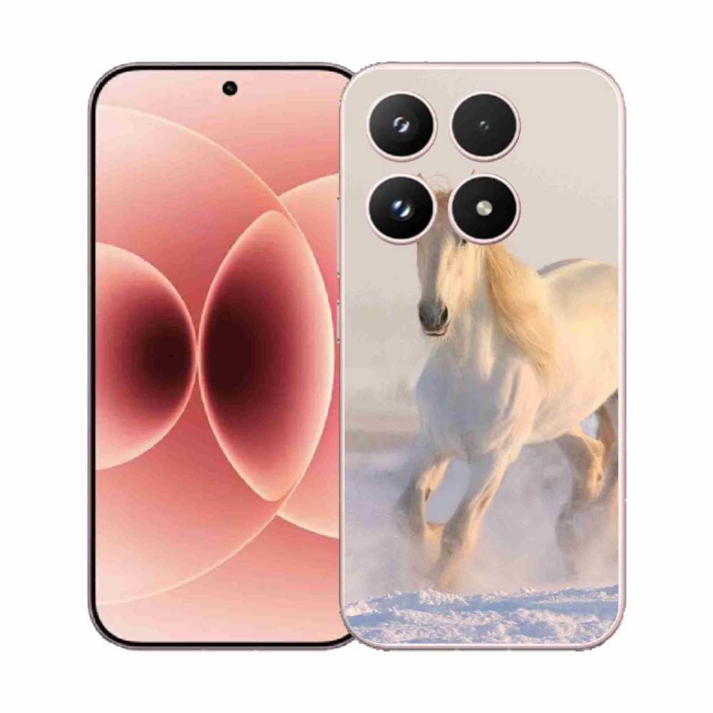 Gélový kryt mmCase na Xiaomi 17 - kôň v snehu