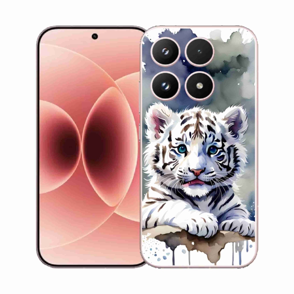 Gélový kryt mmCase na Xiaomi 17 - mláďa bieleho tigra