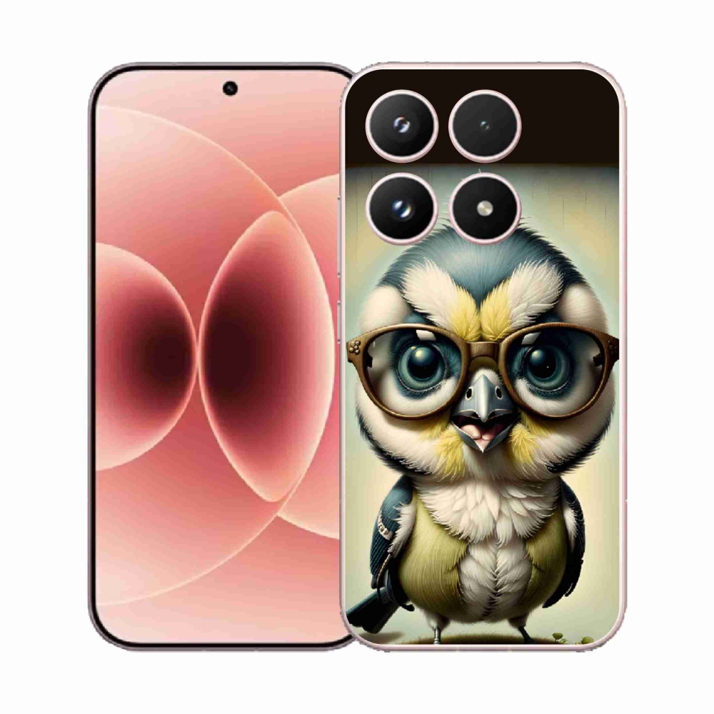 Gélový kryt mmCase na Xiaomi 17 - mláďa s okuliarmi