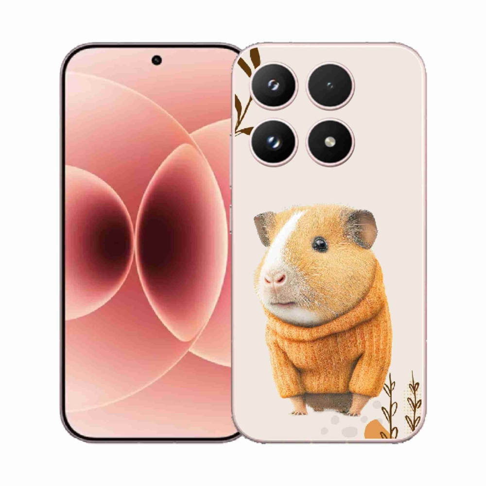 Gélový kryt mmCase na Xiaomi 17 - morča vo svetri