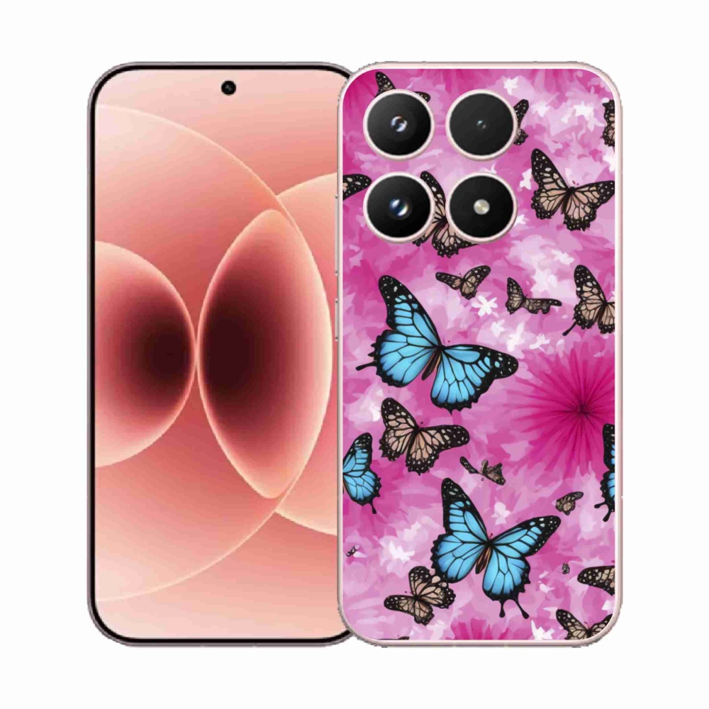 Gélový kryt mmCase na Xiaomi 17 - motýlia záhrada