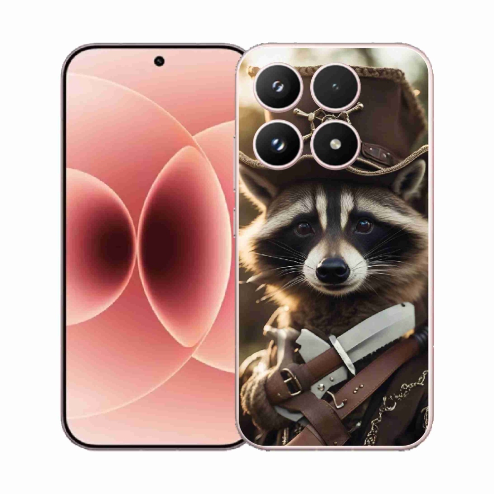 Gélový kryt mmCase na Xiaomi 17 - mýval v uniforme