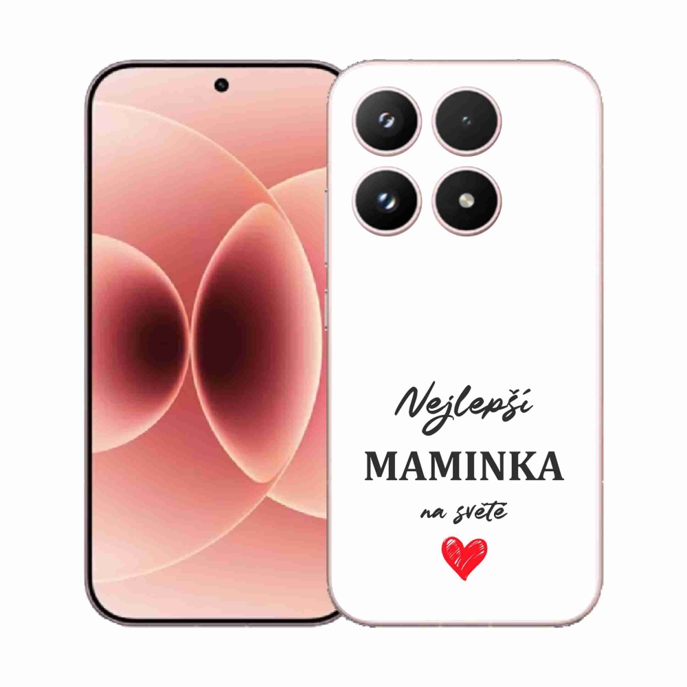 Gélový kryt mmCase na Xiaomi 17 - najlepšia mamička 1 biele pozadie
