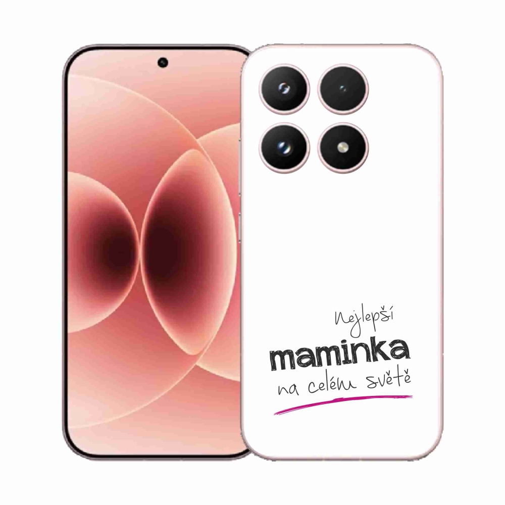 Gélový kryt mmCase na Xiaomi 17 - najlepšia mamička 4 biele pozadie