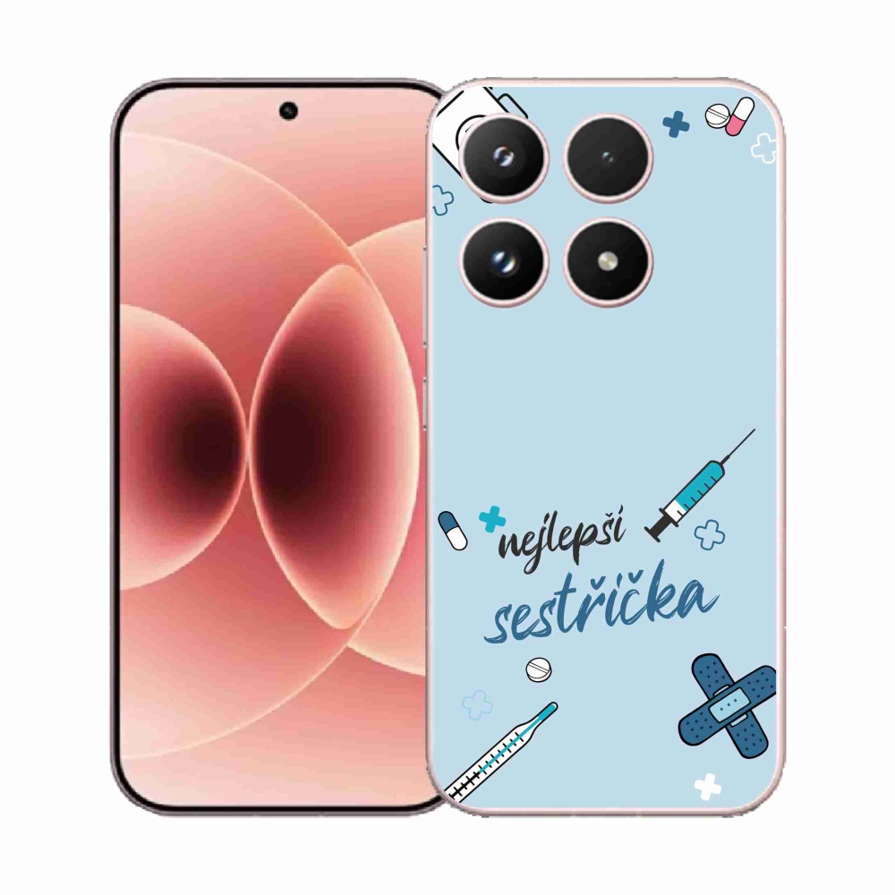 Gélový kryt mmCase na Xiaomi 17 - najlepšia sestrička modré pozadie