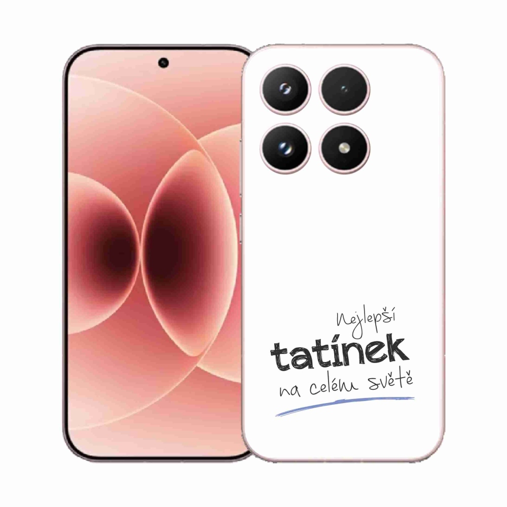 Gélový kryt mmCase na Xiaomi 17 - najlepší otecko 4 biele pozadie