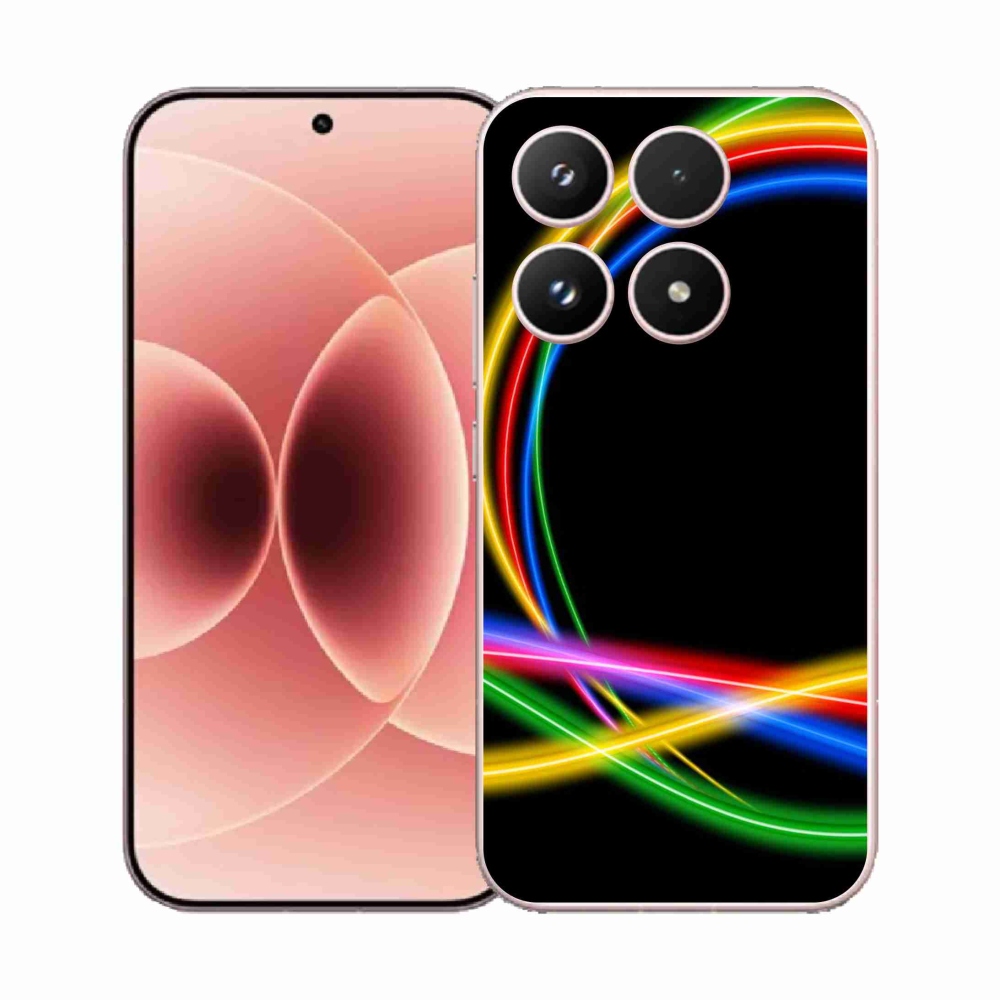 Gélový kryt mmCase na Xiaomi 17 - neónové kruhy