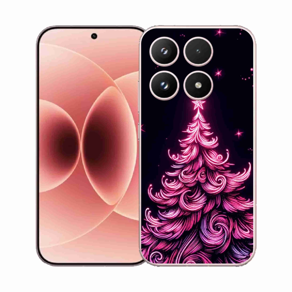 Gélový kryt mmCase na Xiaomi 17 - neónový vianočný stromček 2