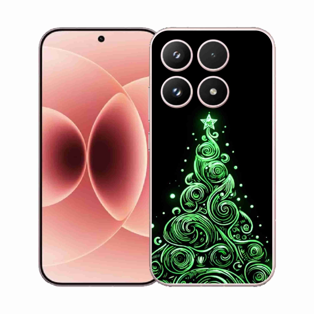 Gélový kryt mmCase na Xiaomi 17 - neónový vianočný stromček 3