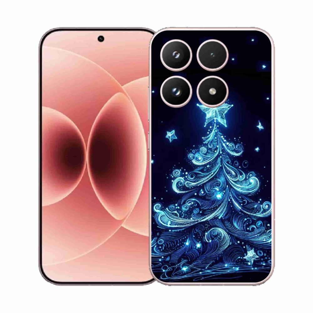 Gélový kryt mmCase na Xiaomi 17 - neónový vianočný stromček 4