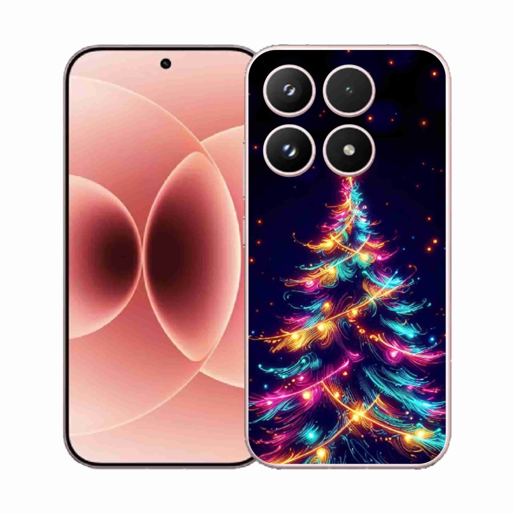 Gélový kryt mmCase na Xiaomi 17 - neónový vianočný stromček