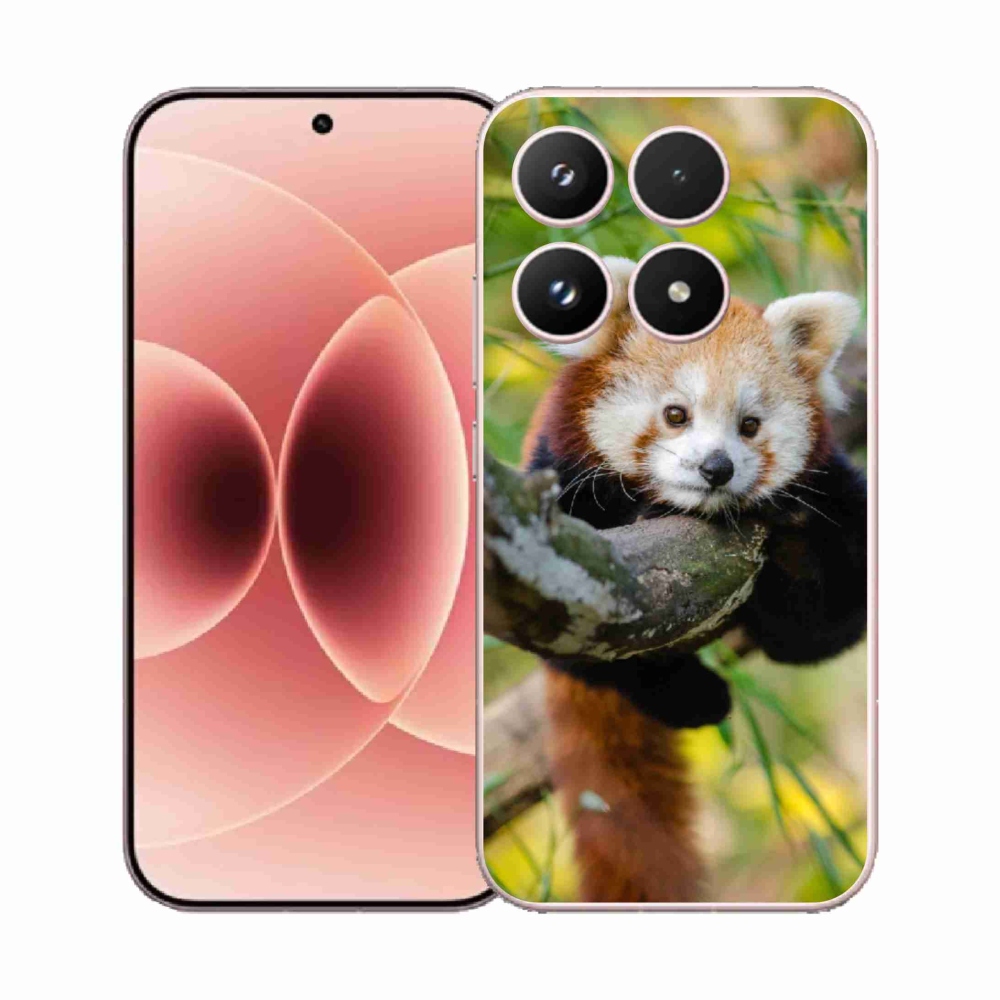 Gélový kryt mmCase na Xiaomi 17 - panda červená