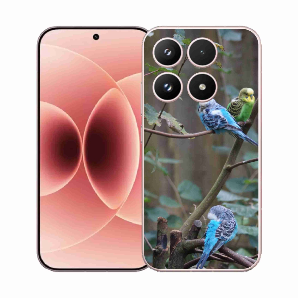 Gélový kryt mmCase na Xiaomi 17 - papagáje na vetve
