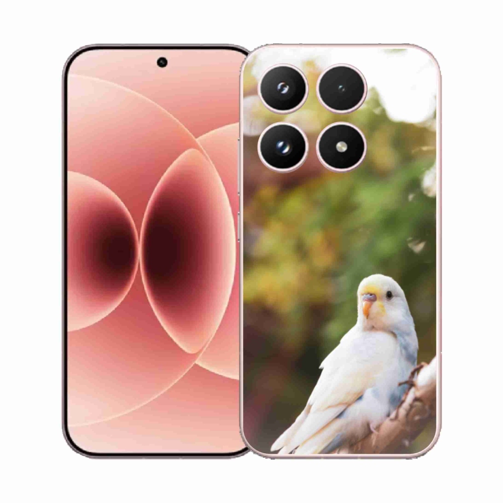 Gélový kryt mmCase na Xiaomi 17 - papagáj andulka biela