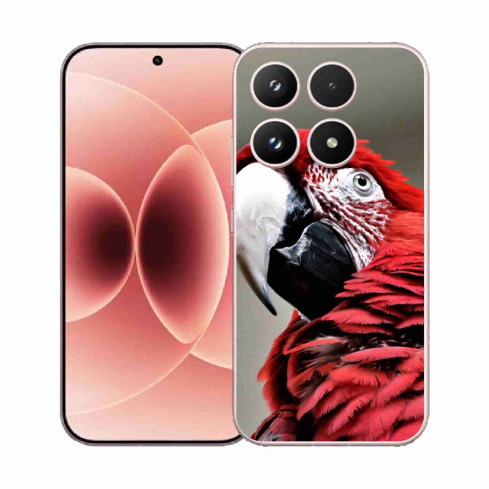 Gélový kryt mmCase na Xiaomi 17 - papagáj ara červený