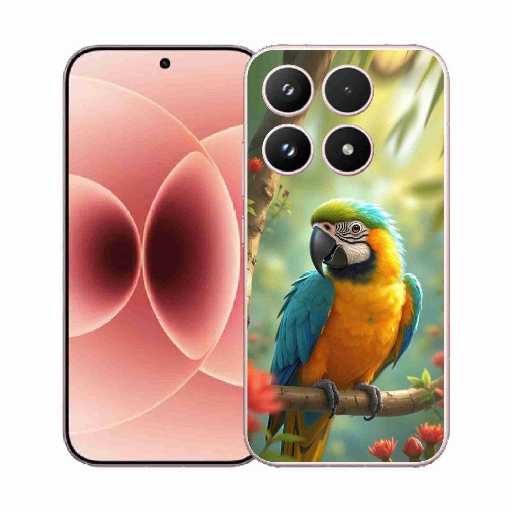 Gélový kryt mmCase na Xiaomi 17 - papagáj ara modrožltá
