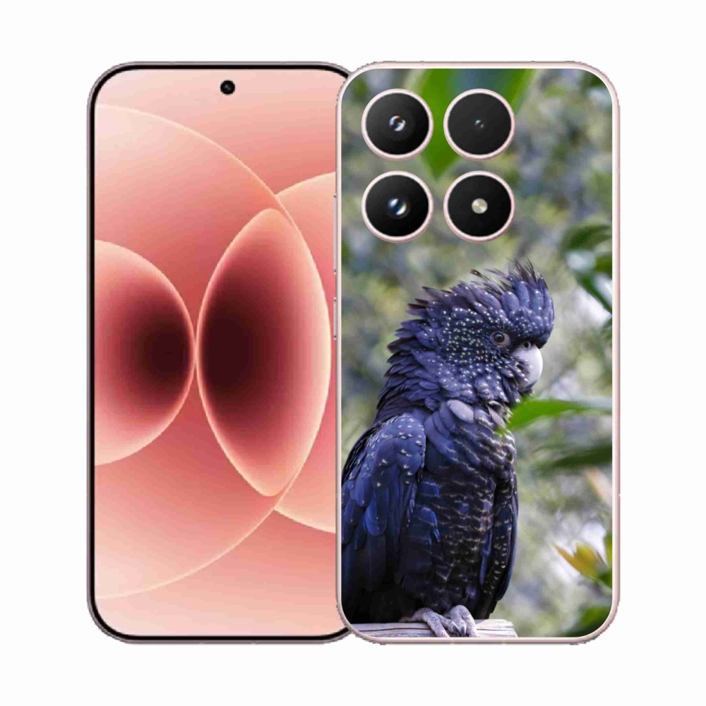 Gélový kryt mmCase na Xiaomi 17 - papagáj kakadu čierny