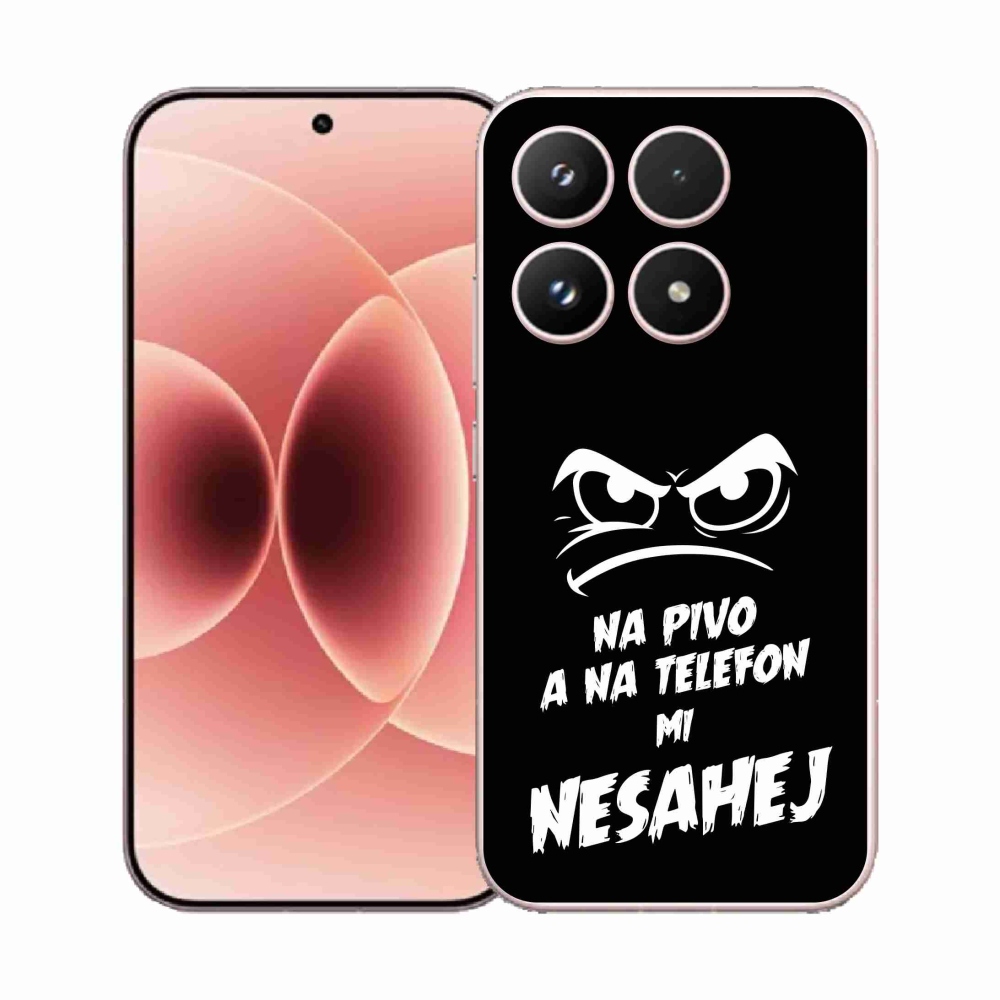 Gélový kryt mmCase na Xiaomi 17 - pivný motív 2 čierne pozadie