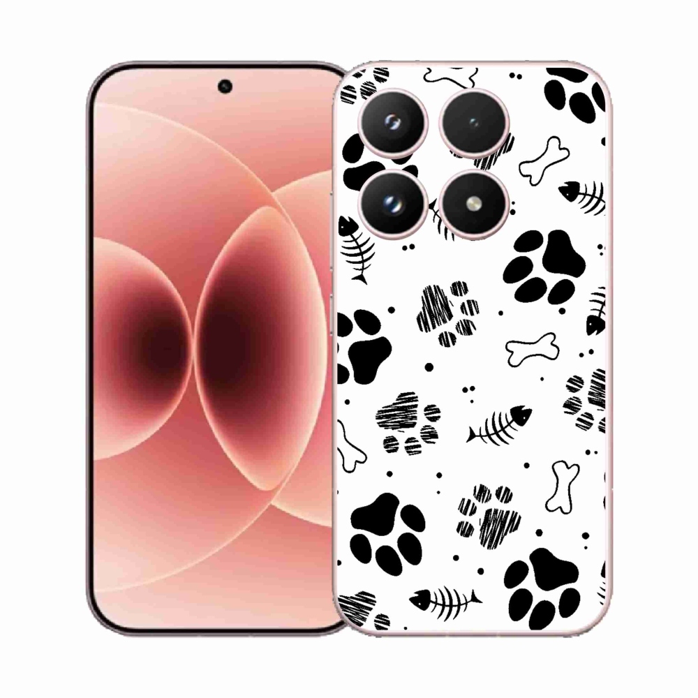 Gélový kryt mmCase na Xiaomi 17 - psie labky 1