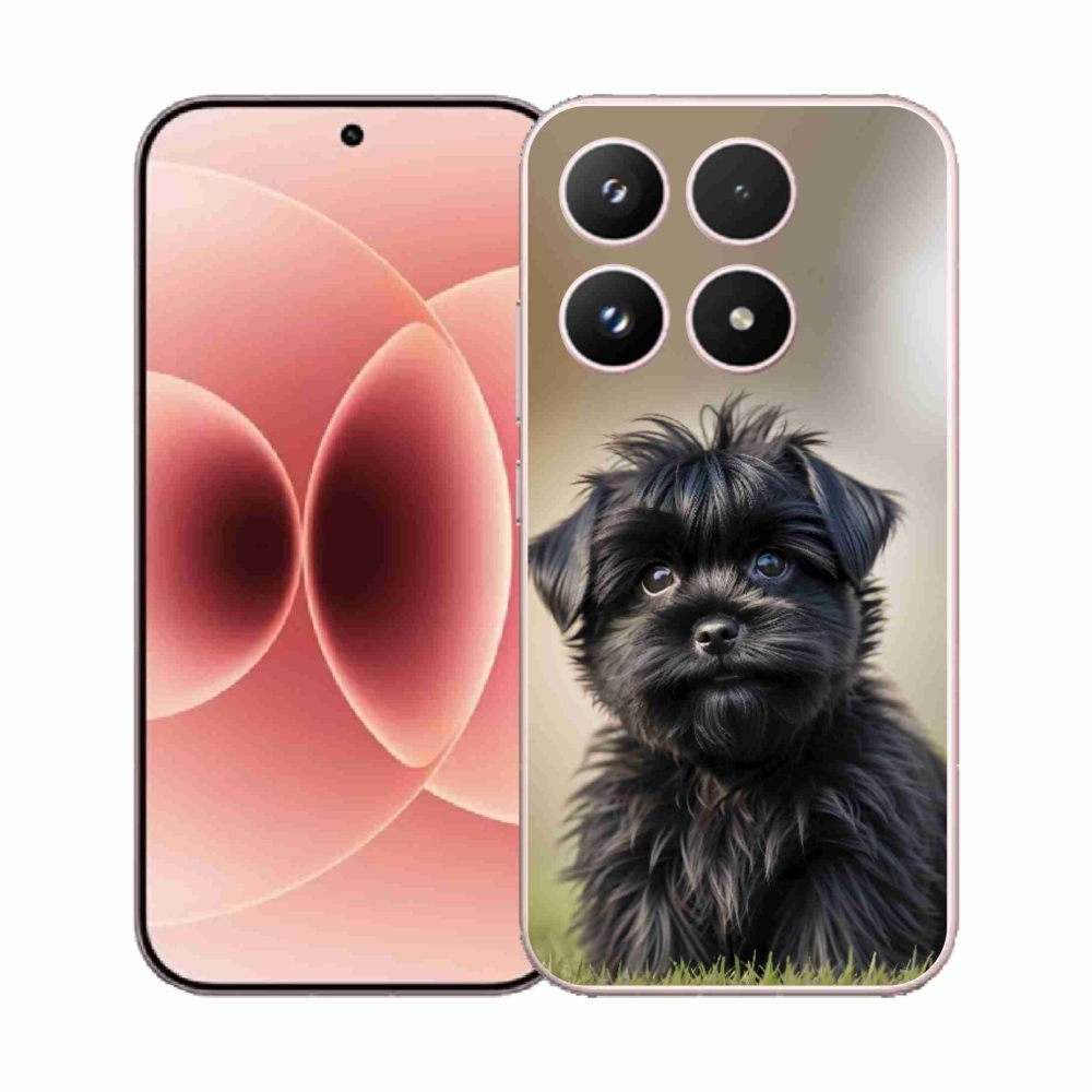 Gélový kryt mmCase na Xiaomi 17 - roztomilý čierny psík