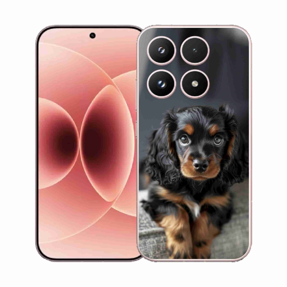 Gélový kryt mmCase na Xiaomi 17 - roztomilý dlhosrstý jazvečík