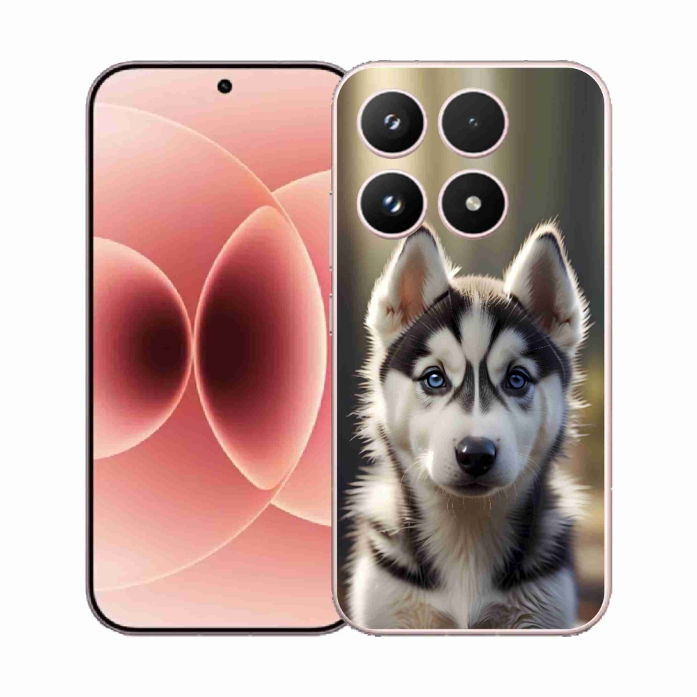 Gélový kryt mmCase na Xiaomi 17 - roztomilý sibírsky husky