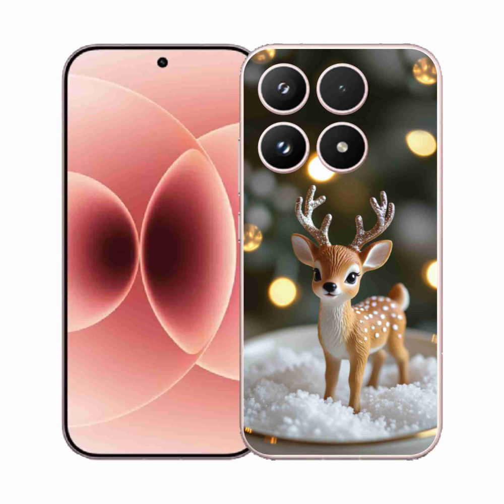 Gélový kryt mmCase na Xiaomi 17 - roztomilý vianočný jeleň