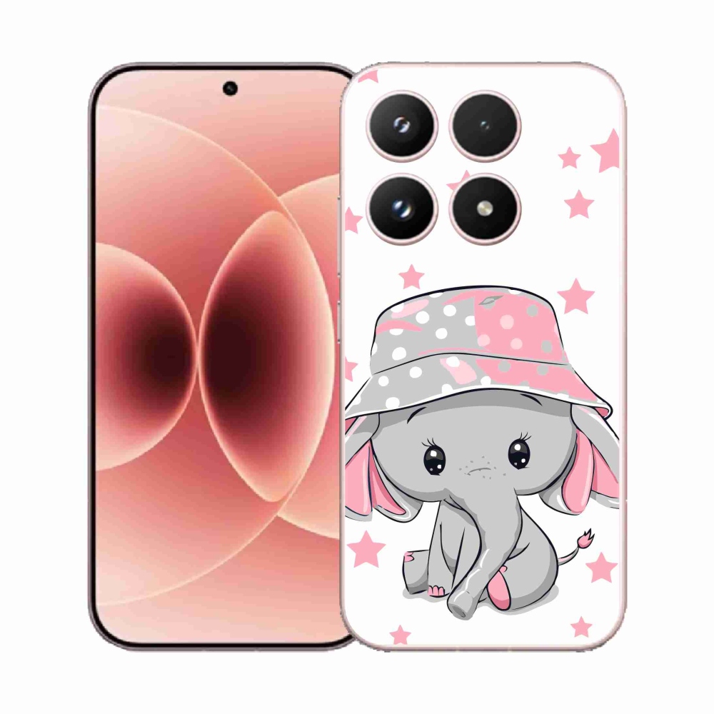 Gélový kryt mmCase na Xiaomi 17 - ružový slon