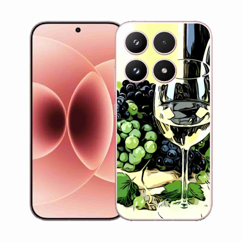 Gélový kryt mmCase na Xiaomi 17 - pohár vína
