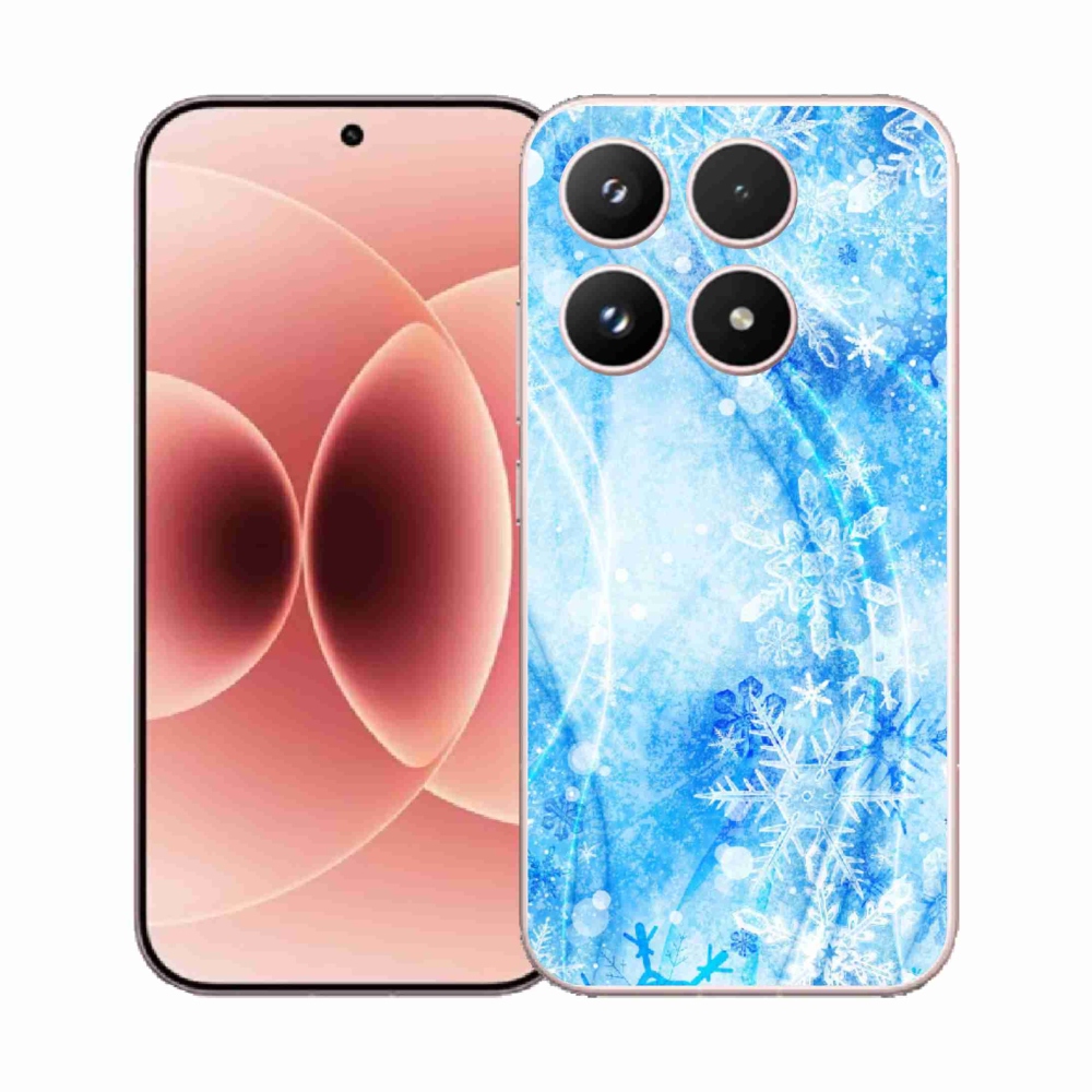 Gélový kryt mmCase na Xiaomi 17 - snehové vločky