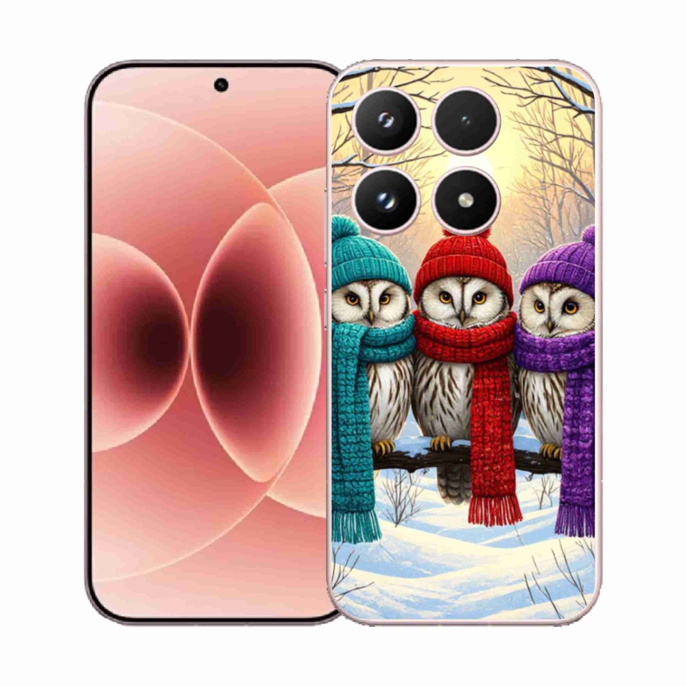 Gélový kryt mmCase na Xiaomi 17 - soví priatelia