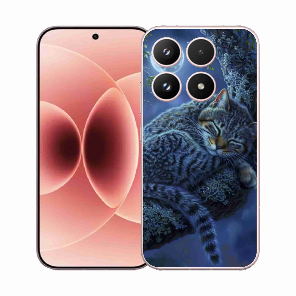 Gélový kryt mmCase na Xiaomi 17 - spiaca mačka