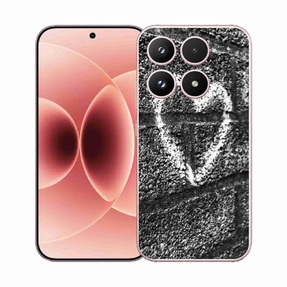 Gélový kryt mmCase na Xiaomi 17 - srdce na stene