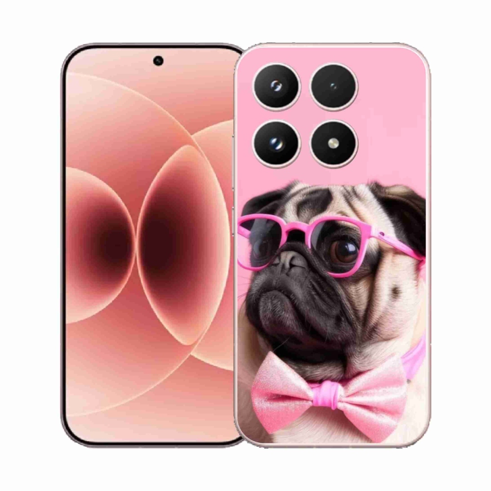 Gélový kryt mmCase na Xiaomi 17 - štýlový mops