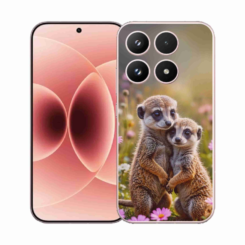 Gélový kryt mmCase na Xiaomi 17 - surikatí duo