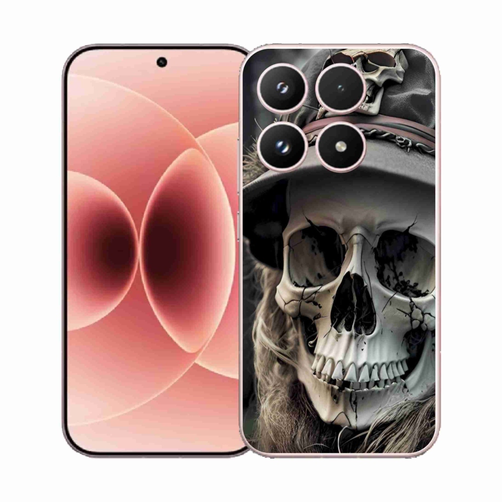 Gélový kryt mmCase na Xiaomi 17 - temná lebka