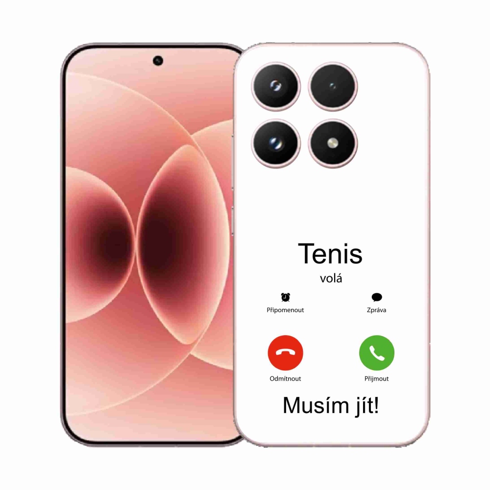 Gélový kryt mmCase na Xiaomi 17 - tenis volá biele pozadie