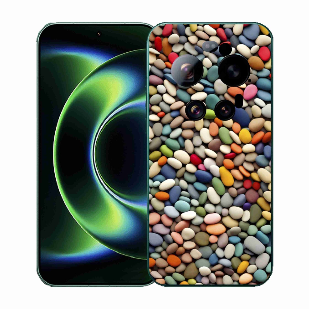 Gélový kryt mmCase na Xiaomi 17 Ultra - farebné kamienky 2