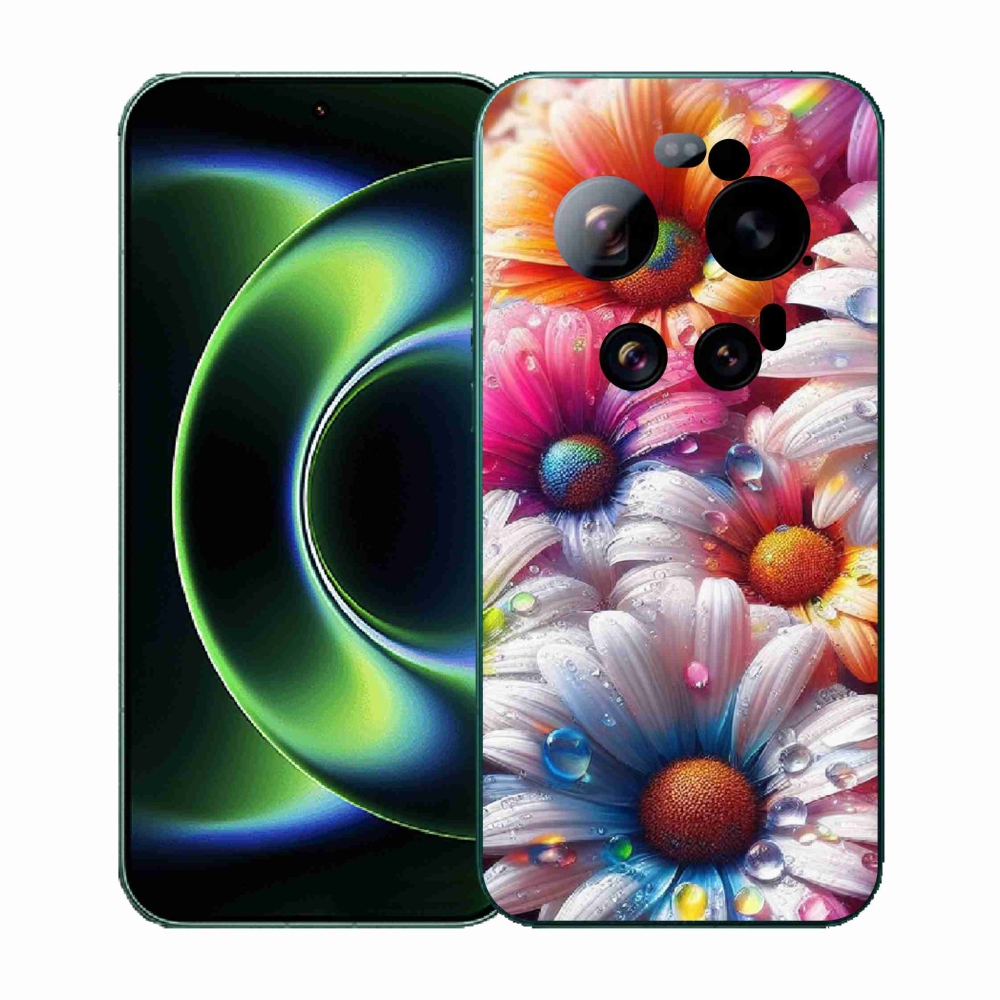 Gélový kryt mmCase na Xiaomi 17 Ultra - farebné margaréty