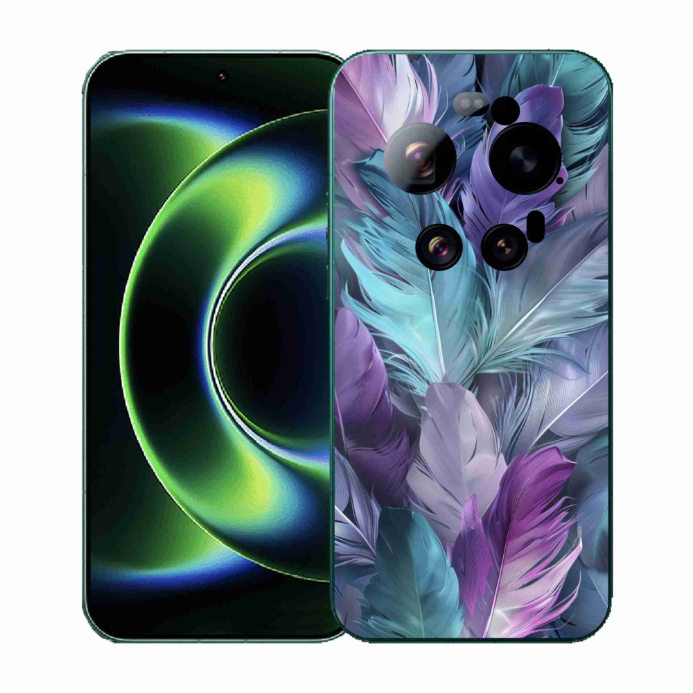 Gélový kryt mmCase na Xiaomi 17 Ultra - farebné perie 2