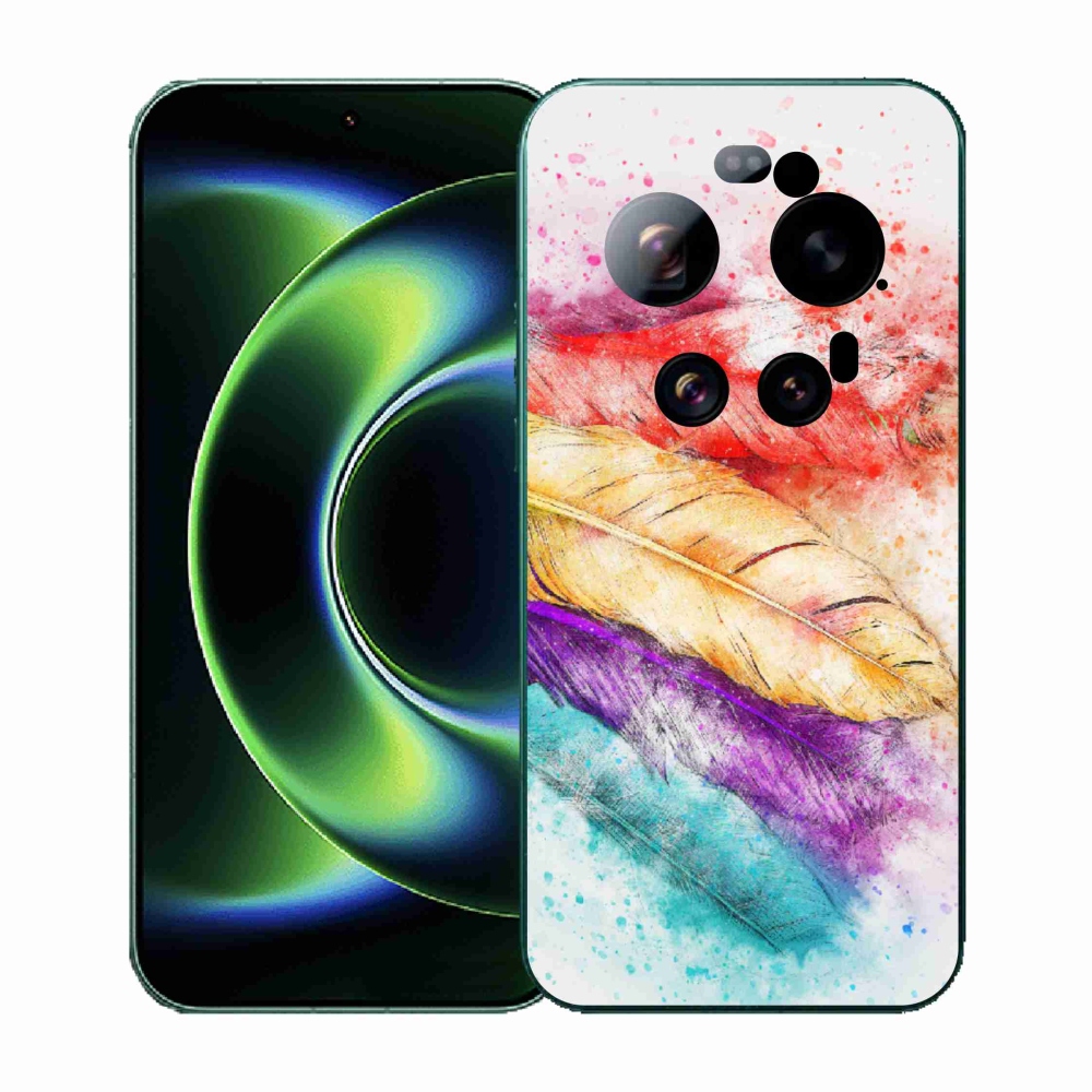 Gélový kryt mmCase na Xiaomi 17 Ultra - farebné perie