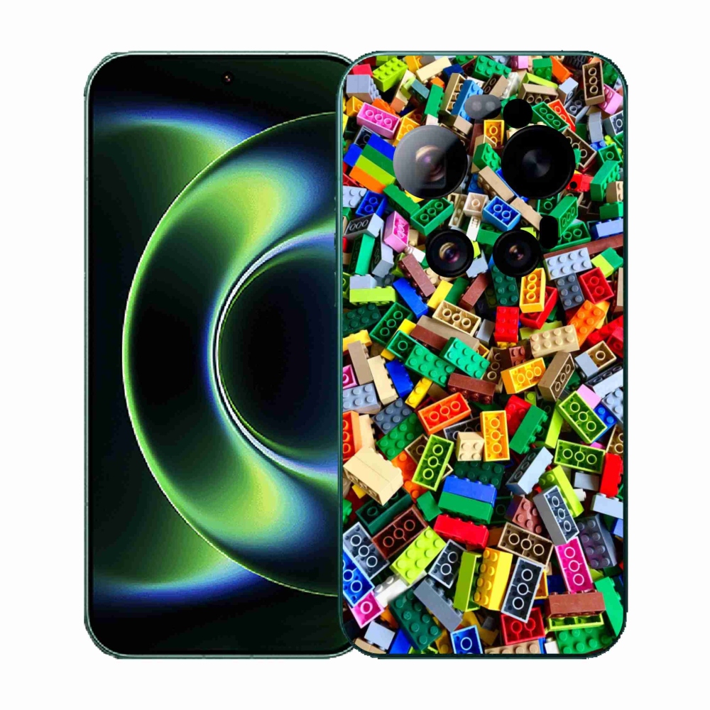 Gélový kryt mmCase na Xiaomi 17 Ultra - farebné stavebné kocky