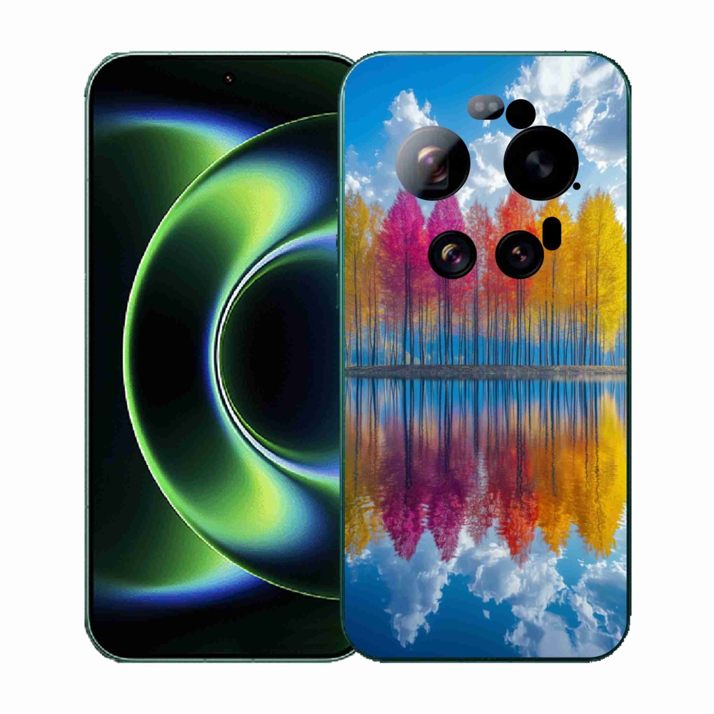 Gélový kryt mmCase na Xiaomi 17 Ultra - farebné stromy