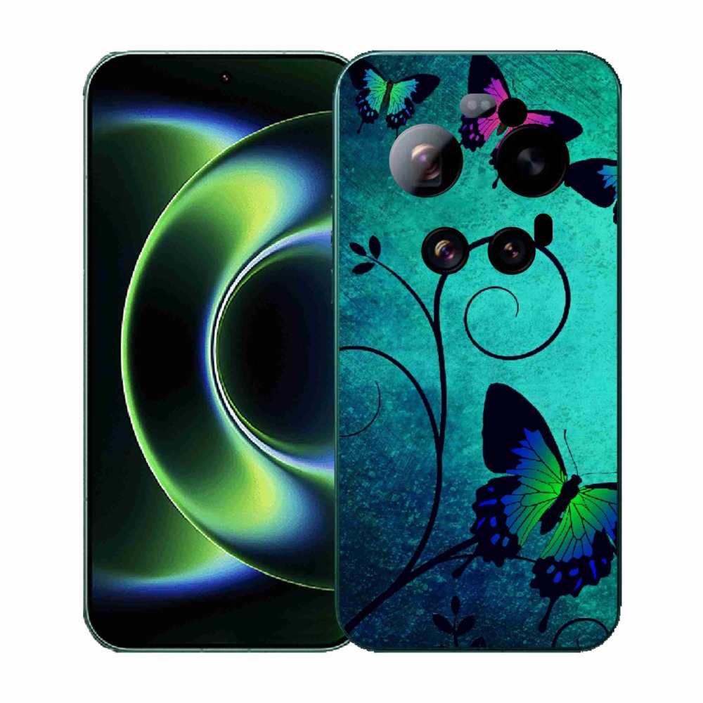 Gélový kryt mmCase na Xiaomi 17 Ultra - farební motýle